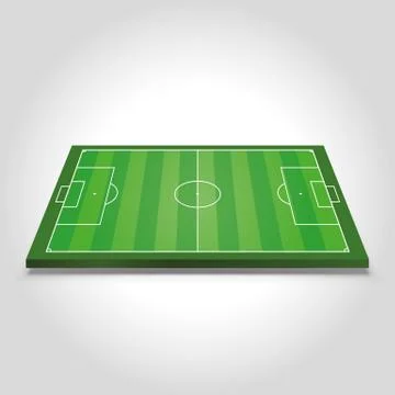 Soccer field Stock Illustration