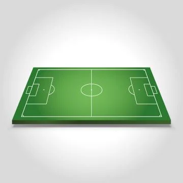 Soccer field Stock Illustration
