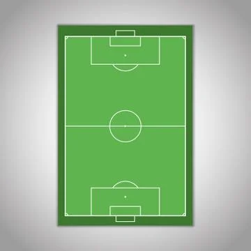 Soccer field Stock Illustration