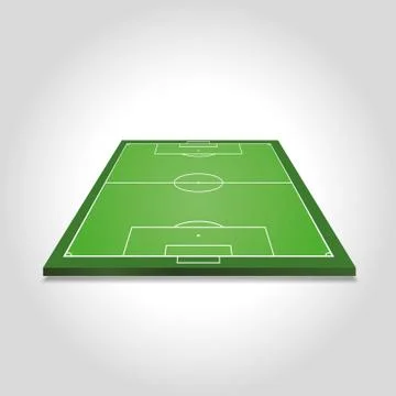 Soccer field Stock Illustration