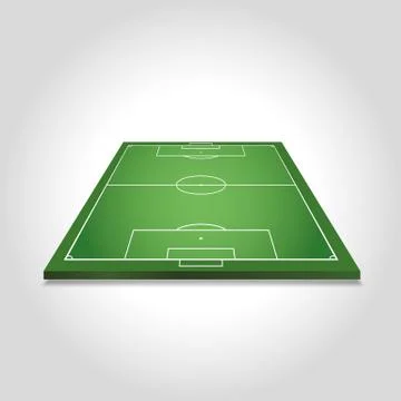 Soccer field Stock Illustration