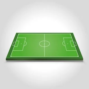 Soccer field Stock Illustration