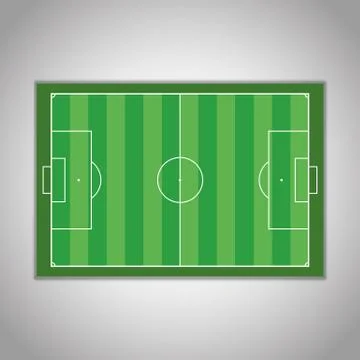 Soccer field Stock Illustration