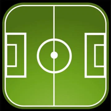 Soccer field Stock Illustration