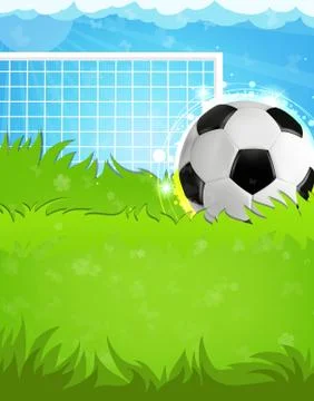 Soccer field Stock Illustration
