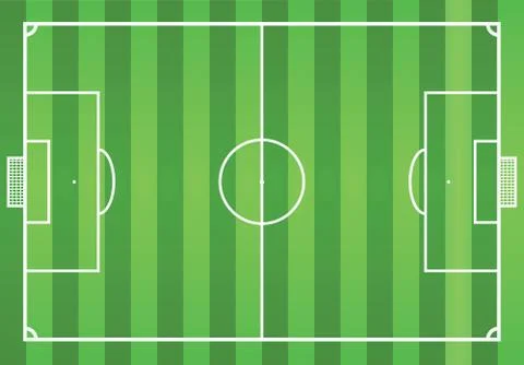 Soccer field Stock Illustration