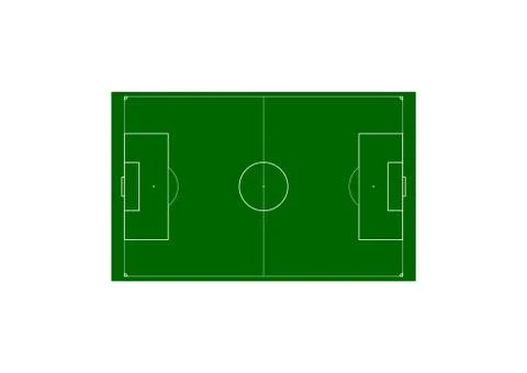 Soccer field Stock Illustration