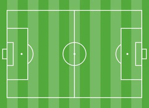 Soccer Field Stock Illustration