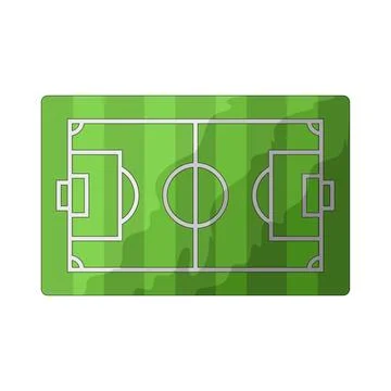 Soccer field illustration Stock Illustration