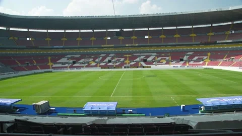 Soccer field at the Jalisco Stadium | Stock Video | Pond5