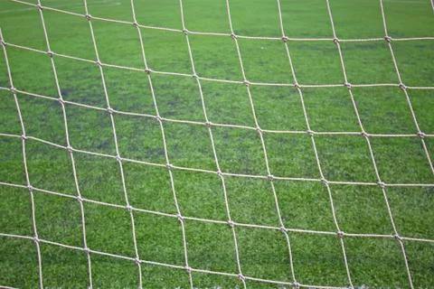Soccer field net Stock Photos
