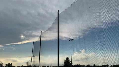 Soccer Field Net Sky Stock Footage 137761012