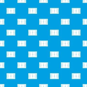 Soccer field pattern seamless blue 스톡 일러스트