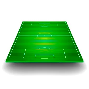 Soccer field with perspective Stock-Illustration