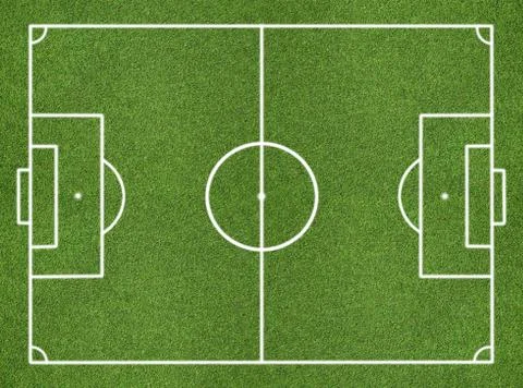 Soccer field Foto stock