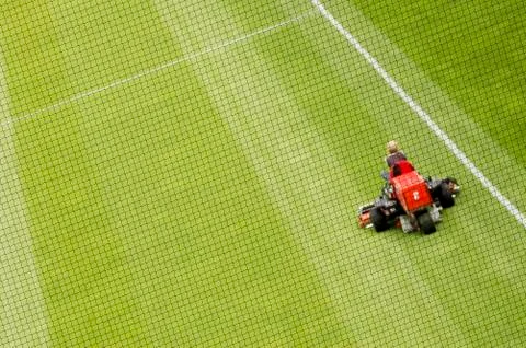 Soccer field Stock-Fotos