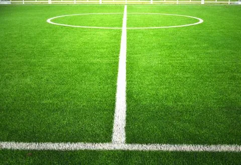 Soccer field Foto stock