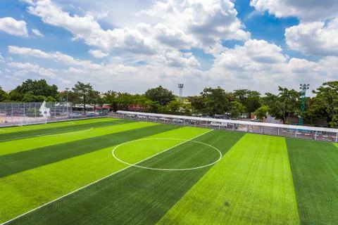 Soccer field Foto stock