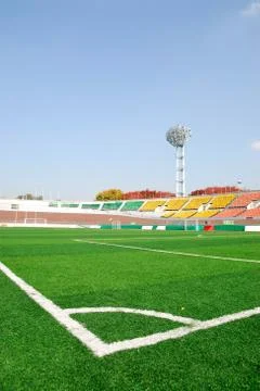 Soccer field Stock-Fotos