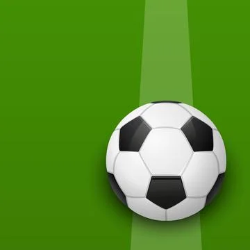 Soccer Field Top View Vector Illustration. Green Football Pitch Layout with Illustrazione stock