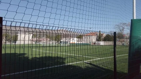 Soccer field in Trogir Video stock 102521732