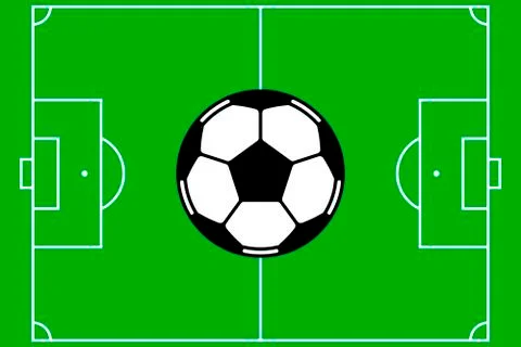 Soccer field vector Stock Illustration