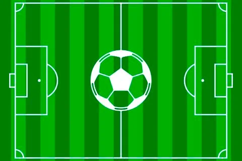Soccer field vector Stock-Illustration