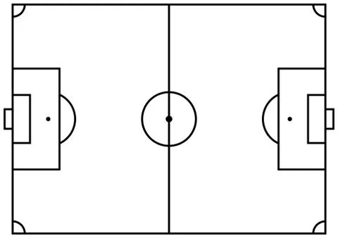 Soccer field vector Stock-Illustration