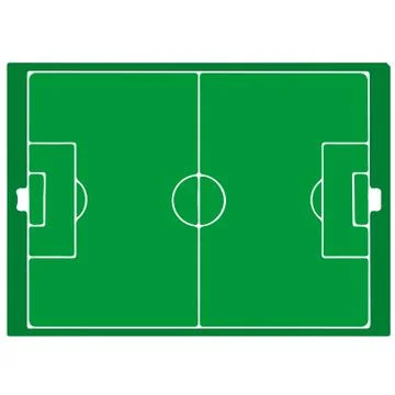 Soccer field - vector Stock Illustration