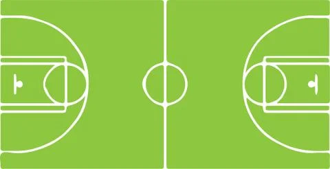 Soccer field vector on white background Stock Illustration