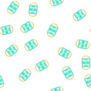 Soccer field win vector seamless pattern イラスト素材