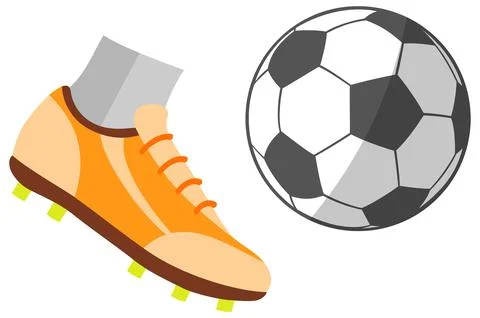 Soccer Flat Icon Set Stock Illustration