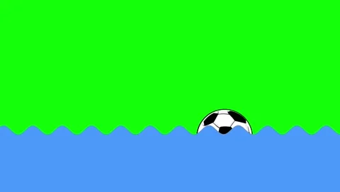 Soccer Floating Isolated Green Screen Stock Video Stock Footage 339326758