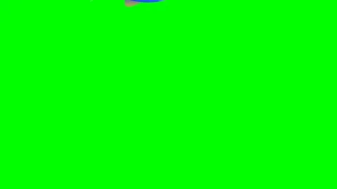 Soccer Flying with Ball - Chroma Key Green Screen Footage Stock Footage 336959228