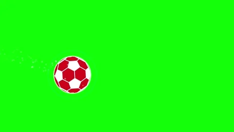 Soccer Flying with Ball on Chroma Key for Compositing Stock Footage 336960110