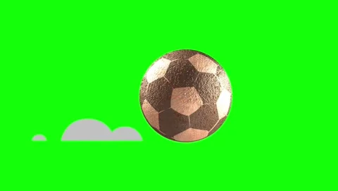 Soccer Flying with Ball - Chroma Key Green Screen Footage Stock Footage 337052168