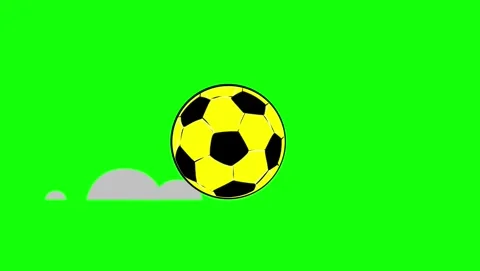 Soccer Flying with Ball - Chroma Key Green Screen Footage Video stock 337099471