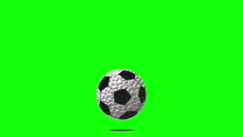 Soccer Flying with Ball on Chroma Key for Compositing Video stock 337470677