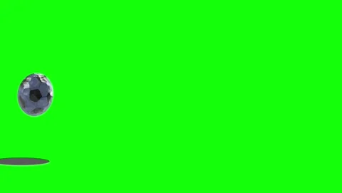Soccer Flying with Ball - Chroma Key Green Screen Footage Stock Footage 339326683