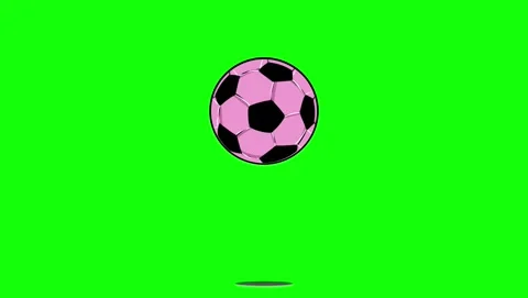 Soccer Flying with Ball on Green Screen Chroma Key Background Stock Footage 339327166