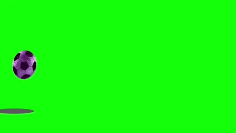 Soccer Flying with Ball on Green Screen Chroma Key Background Stock Footage 339327955