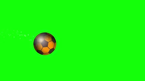 Soccer Flying - Chroma Key Green Screen Footage Video stock 336958904