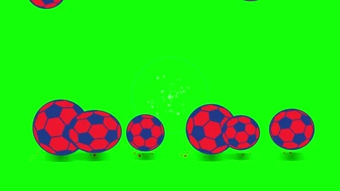 Soccer Flying - Chroma Key Green Screen Footage Stock Footage 336960068