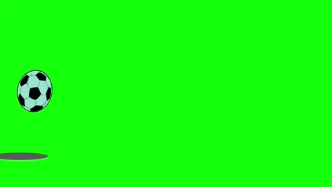 Soccer Flying - Chroma Key Green Screen Footage Stock Footage 339326898