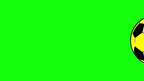 Soccer Flying on Green Screen Chroma Key Background Video stock 337099509