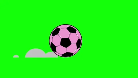 Soccer Flying on Green Screen Chroma Key Background Stock-Footage 339327189