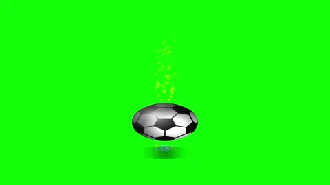 Soccer Flying Isolated Green Screen Stock Video Stock Footage 336959907