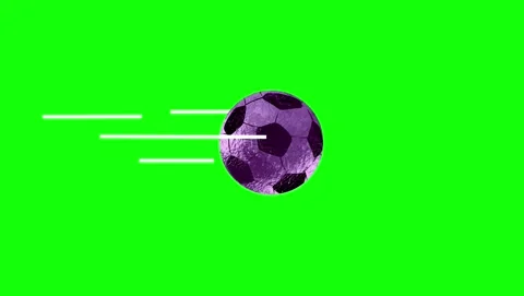 Soccer Flying Isolated Green Screen Stock Video Video stock 337470654