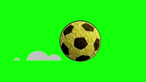 Soccer Flying Isolated Green Screen Stock Video Stock Footage 337996964