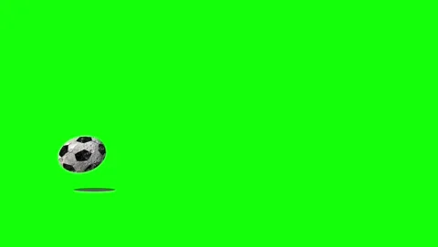 Soccer Flying Isolated Green Screen Stock Video Vídeo Stock 339326071